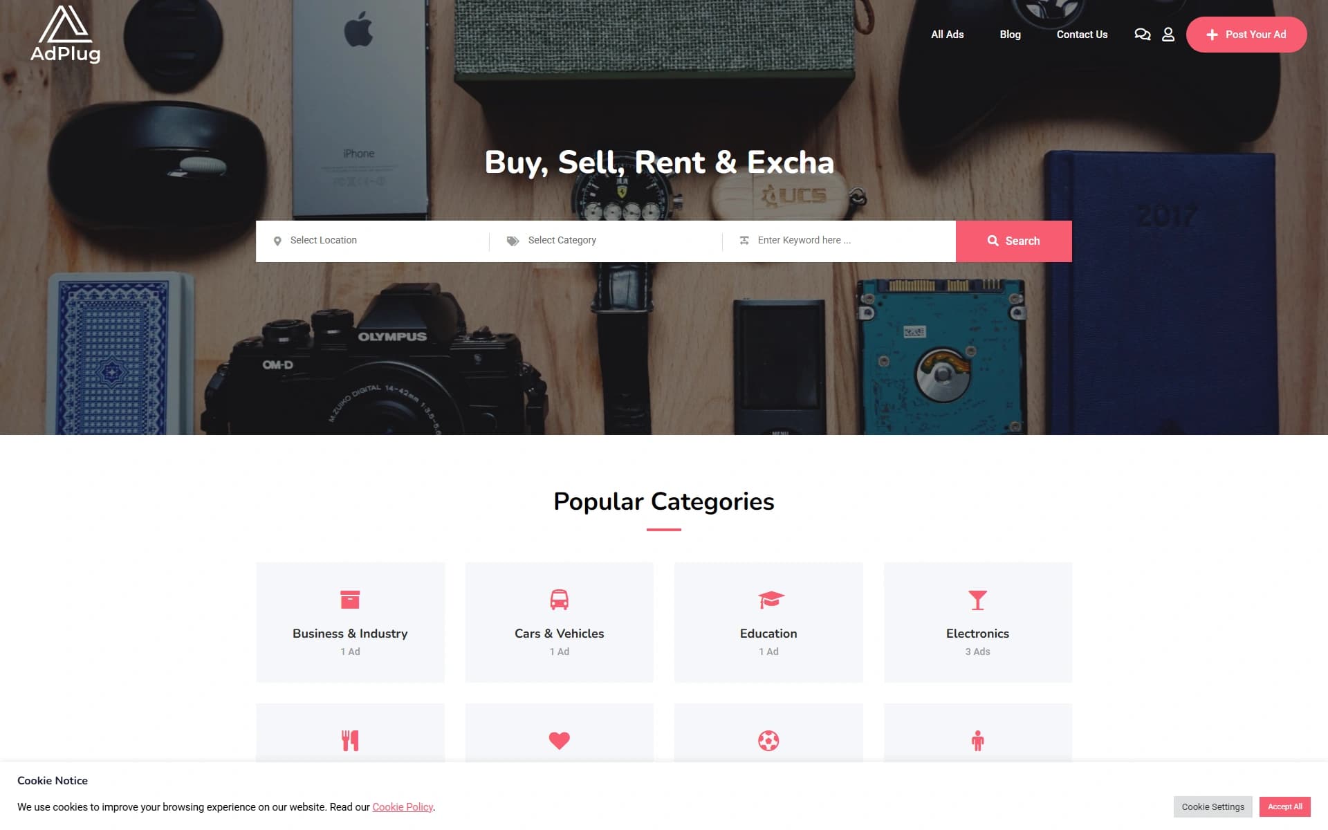 AdPlug website by Optimiz