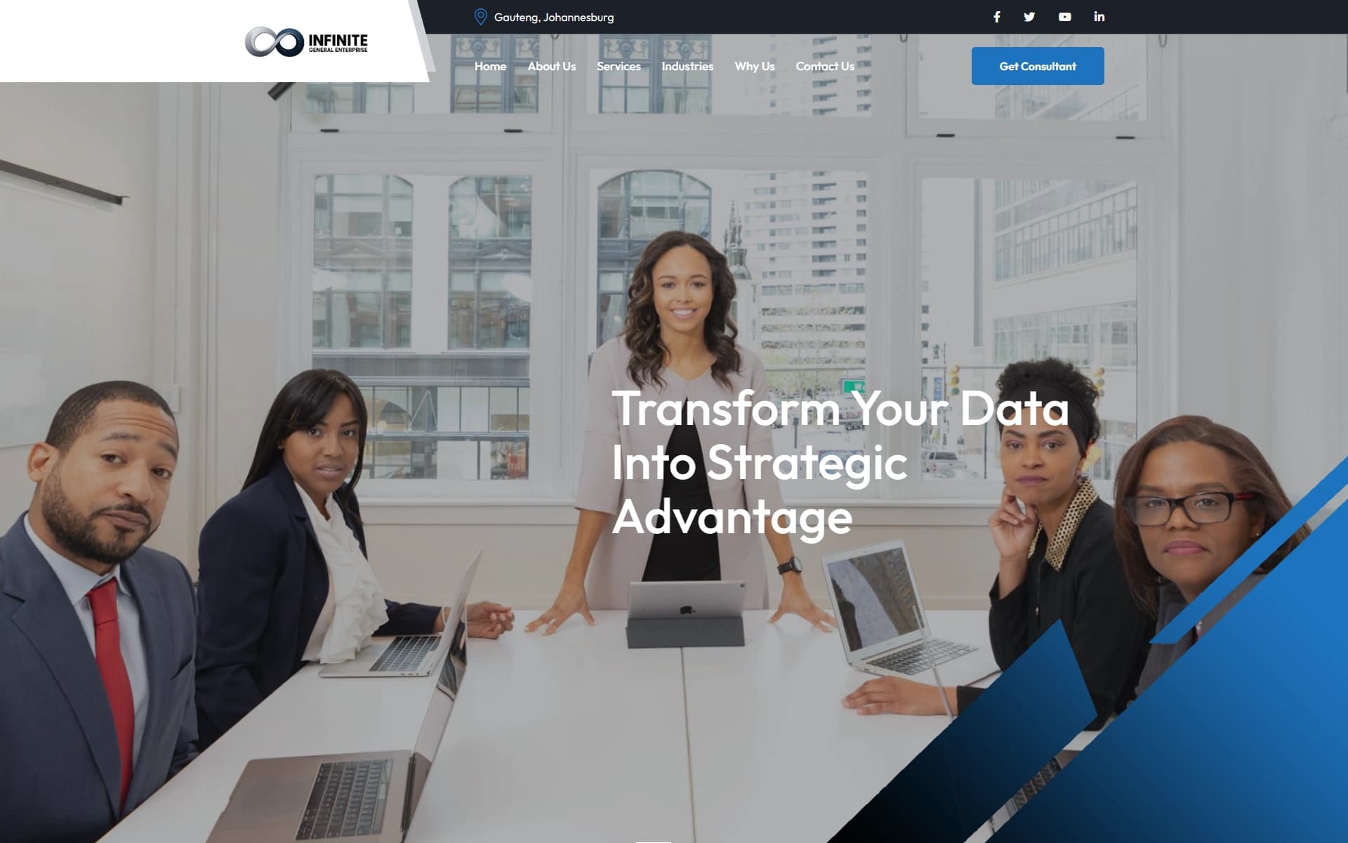 Infinite General Enterprise website by Optimiz